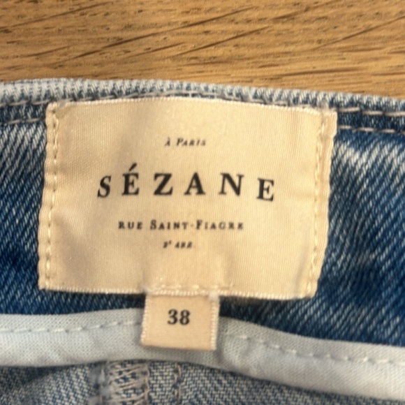 Sezane light wash shorts - Picture 4 of 6